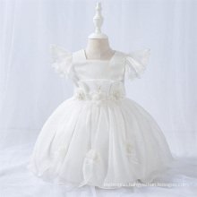 White New Chiffon Girls Party Dress Dress